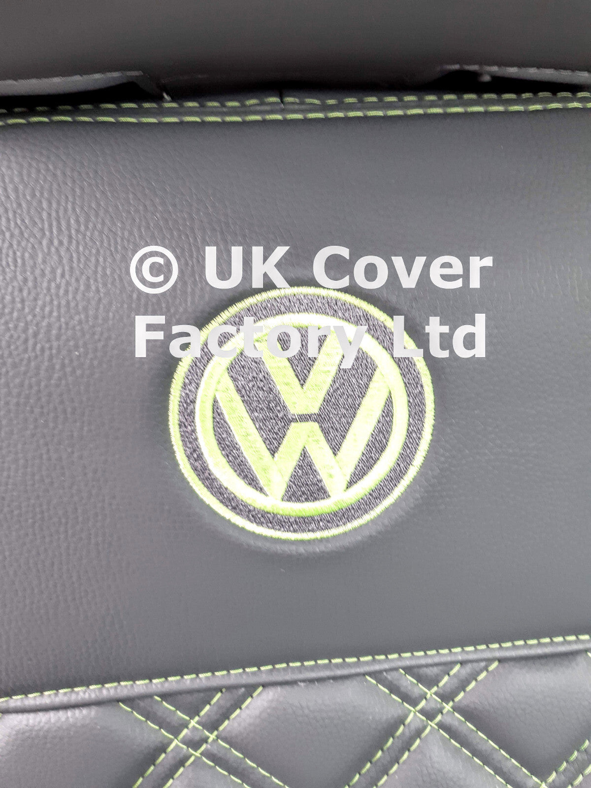 Van Seat Covers For VW Transporter Made with Logo 11A8VW Lime Green