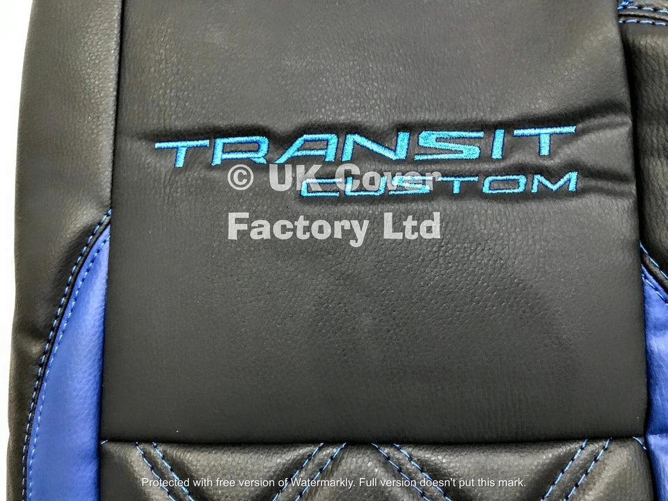 Van Seat Covers For Transit Custom/MK8 Made with Transit Custom 1A24TC Blue