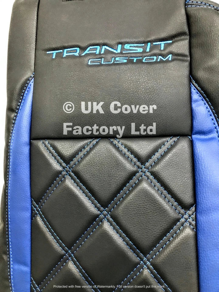 Van Seat Covers For Transit Custom/MK8 Made with Transit Custom 1A24TC Blue