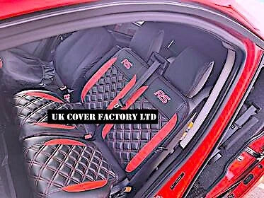 Van Seat Covers For Transit Custom/MK8 Made with RS LOGO 11A23RSP RED