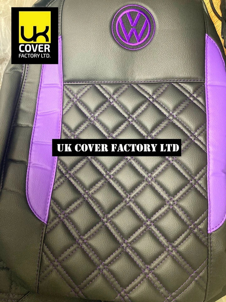 Van Seat Covers For VW ID Buzz Made with Logo 11A33VW Purple