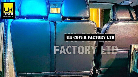 Van Seat Covers For Vauxhall Vivaro Made with Logo 11A24VX© Blue