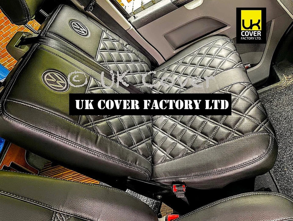 Van Seat Covers For VW ID Buzz Made with Logo 11A1VW Grey