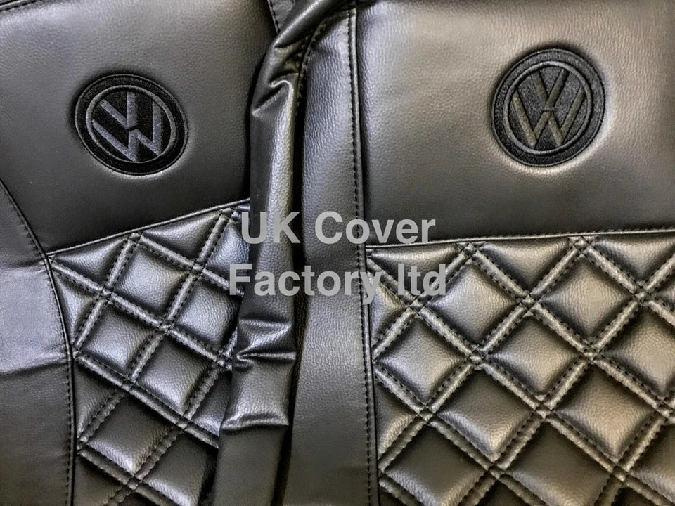 Van Seat Covers For VW ID Buzz Made with Logo 11A5VW Black