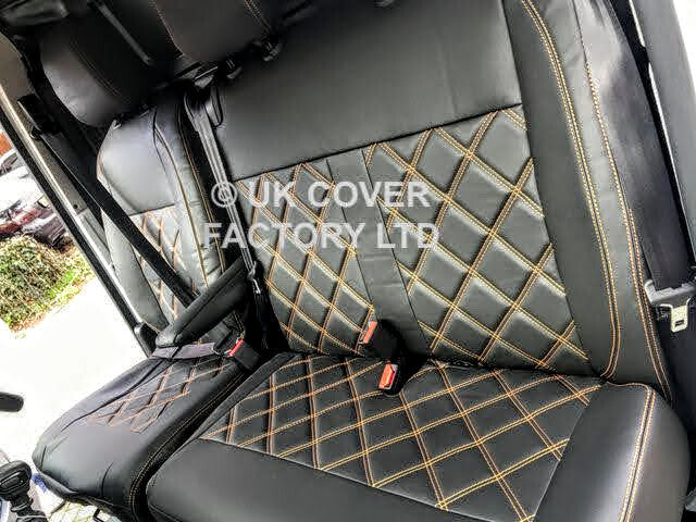 Van Seat Covers For Mercedes Sprinter Made with Logo 11A19MER© Orange
