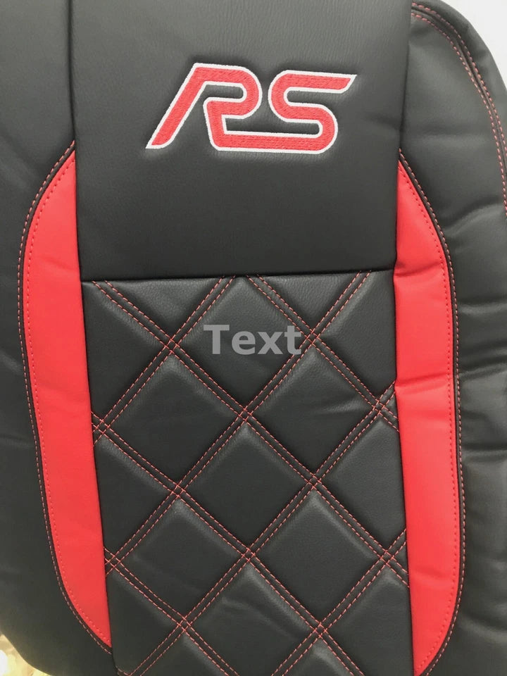 Van Seat Covers For Transit Custom/MK8 Made with RS LOGO 11A23RSP RED