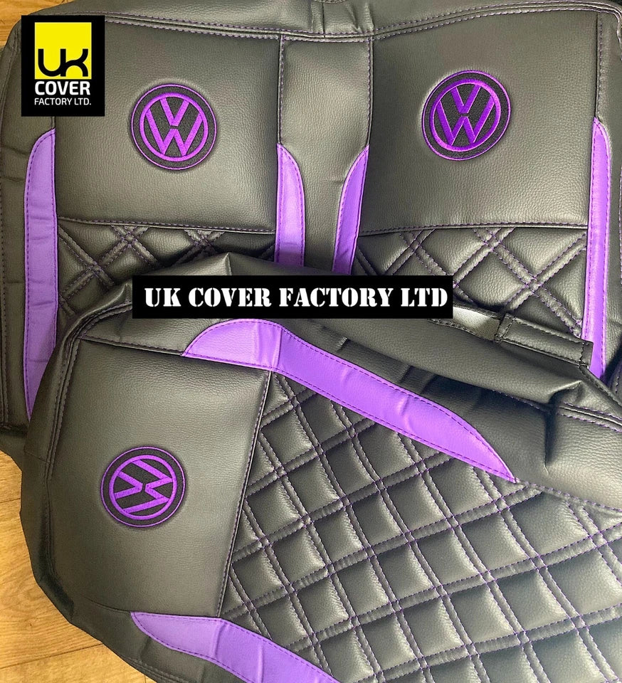 Van Seat Covers For VW ID Buzz Made with Logo 11A33VW Purple