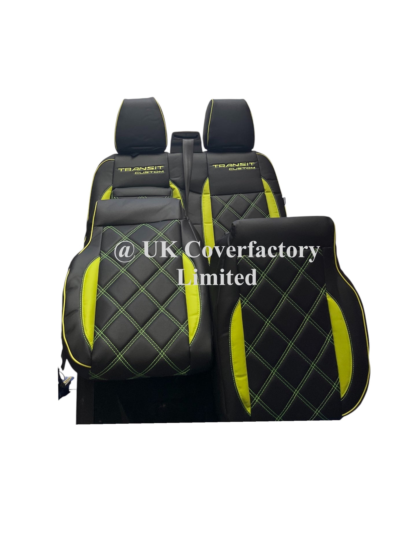 Van Seat Covers For Transit Custom/MK8 Made with Transit Custom 1A28PPTC Limegreen
