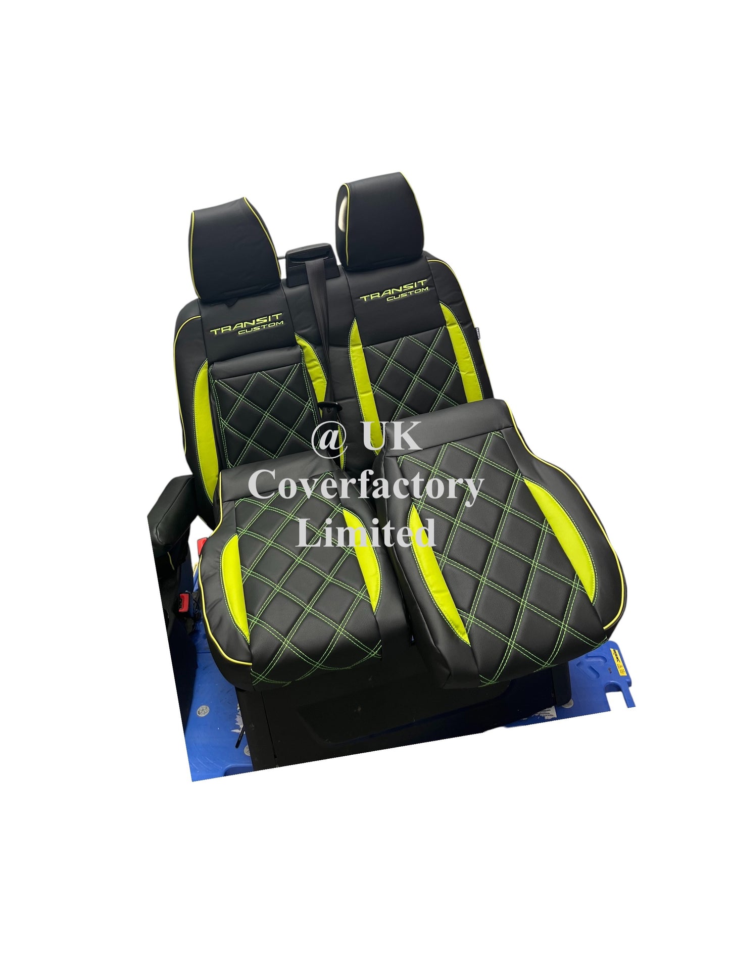 Van Seat Covers For Transit Custom/MK8 Made with Transit Custom 1A28PPTC Limegreen