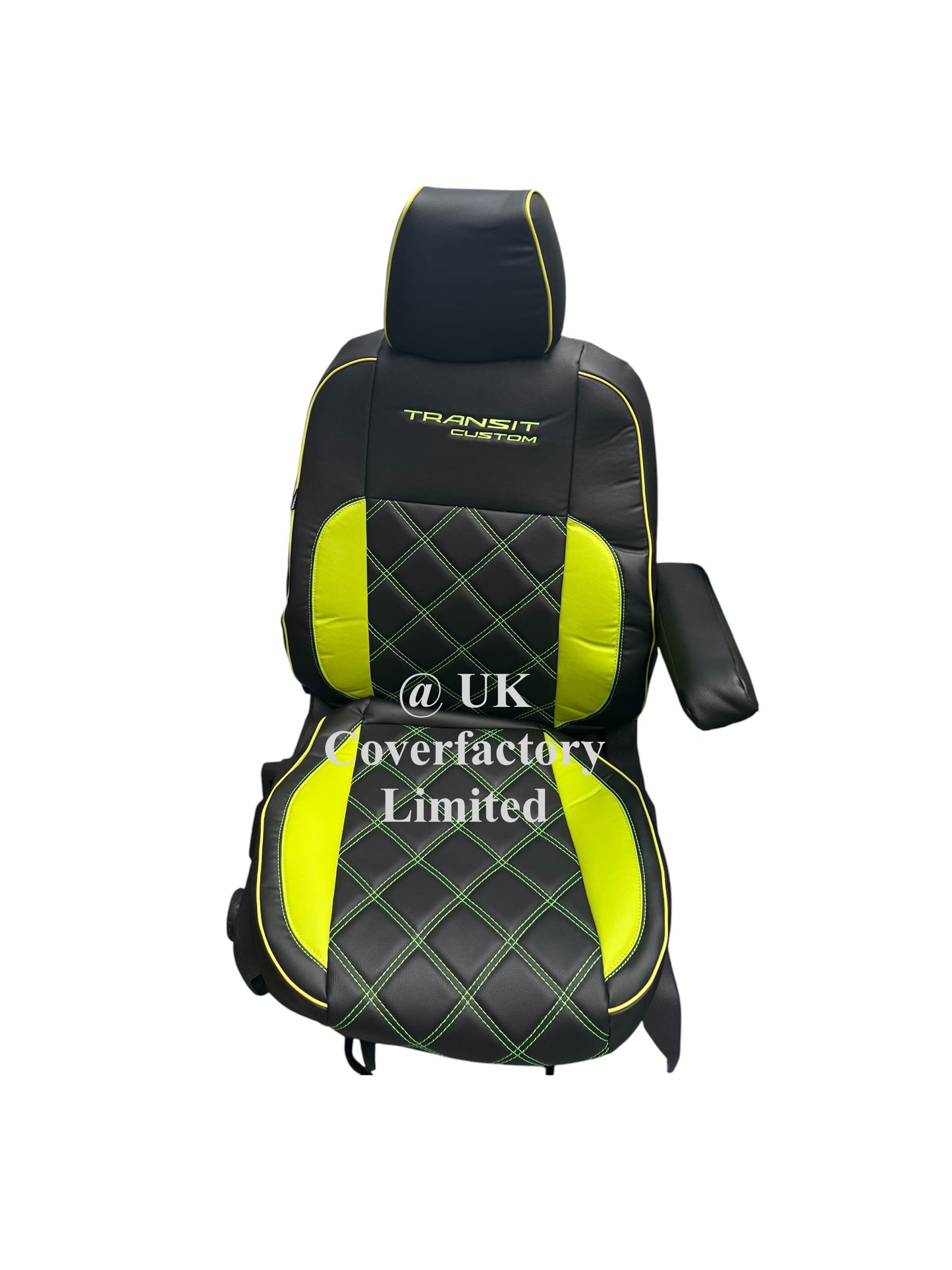 Van Seat Covers For Transit Custom/MK8 Made with Transit Custom 1A28PPTC Limegreen