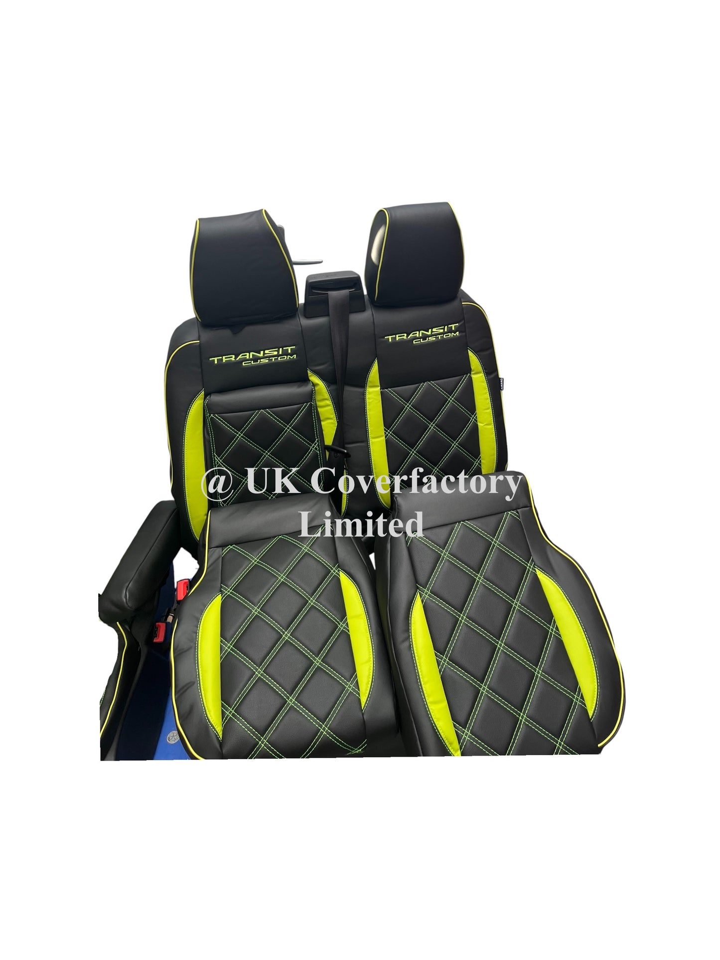 Van Seat Covers For Transit Custom/MK8 Made with Transit Custom 1A28PPTC Limegreen