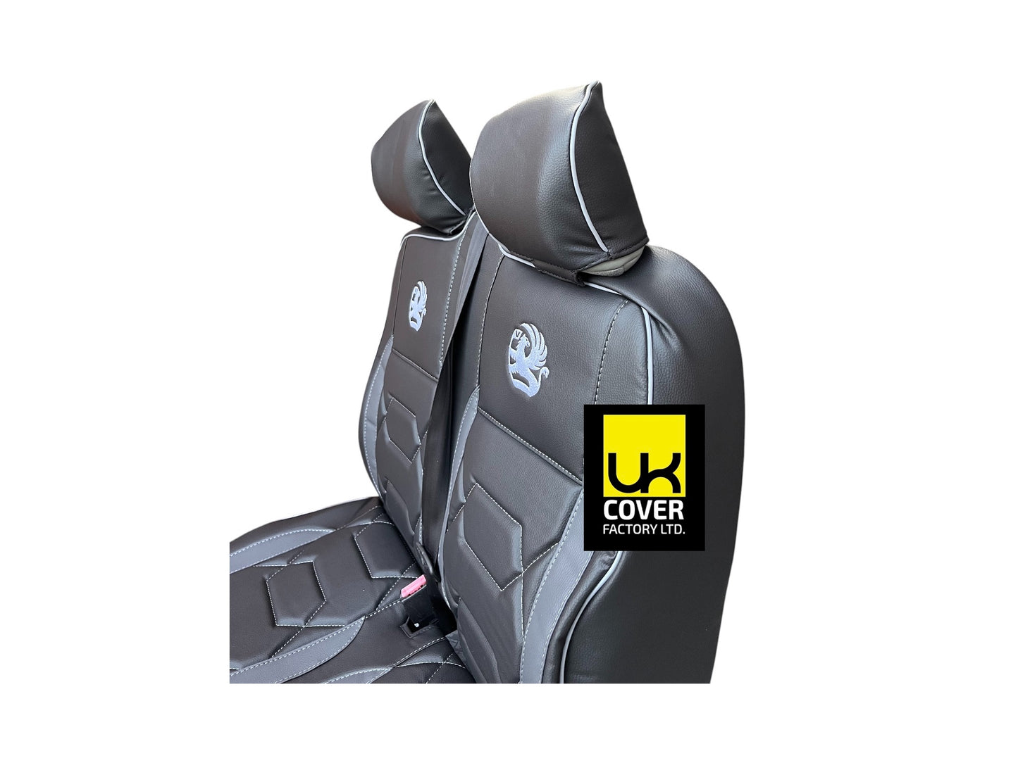 Van Seat Covers For VW Transporter Made with Logo 11A821VW Grey