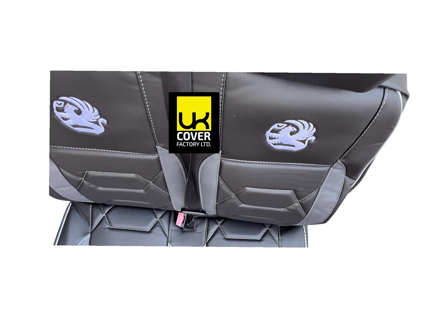 Van Seat Covers For VW Transporter Made with Logo 11A821VW Grey