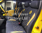 Van Seat Covers For Renault Trafic Made with Logo 11A27RN© Yellow