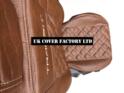Van Seat Covers For Transit Custom/MK8 Made with Transit 11A9T Brown