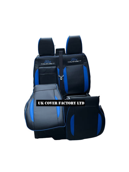 Van Seat Covers For Transit Custom/MK8 Made with Ford Transit 11A24FT Blue
