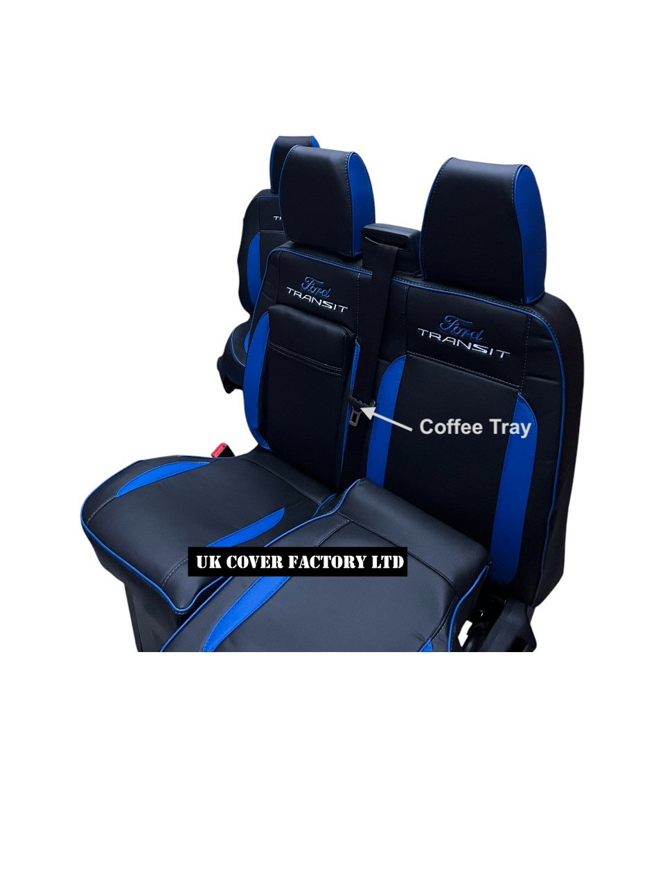 Van Seat Covers For Transit Custom/MK8 Made with Ford Transit 11A24FT Blue