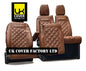 Van Seat Covers For Transit Custom/MK8 Made with Transit 11A9T Brown