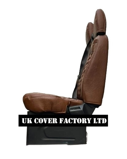 Van Seat Covers For Transit Custom/MK8 Made with No Logo 11A9 Brown