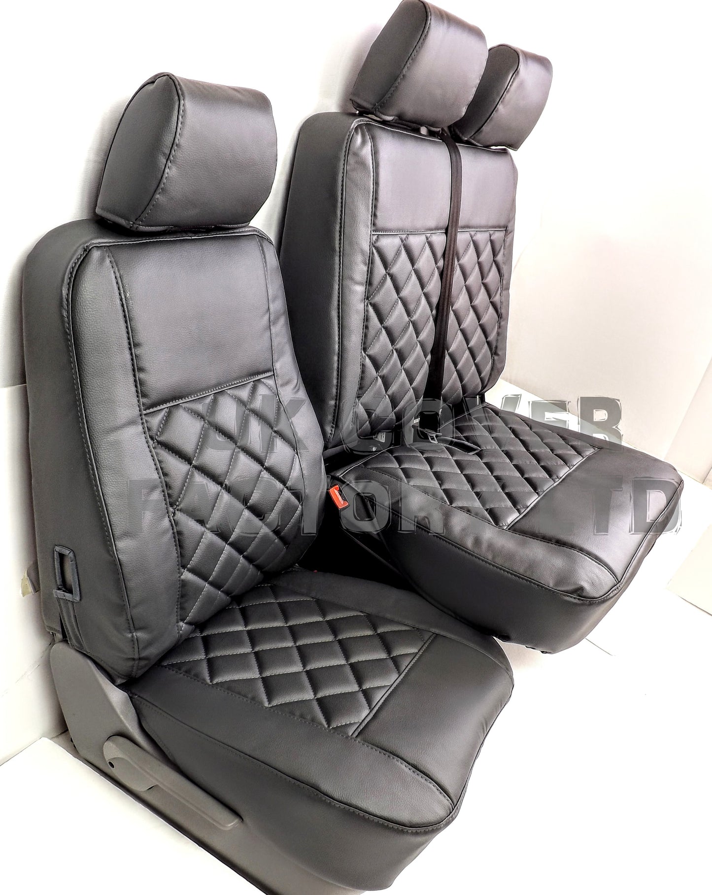 Van Seat Covers For VW Transporter Made Charcoal Grey 11A21 Grey