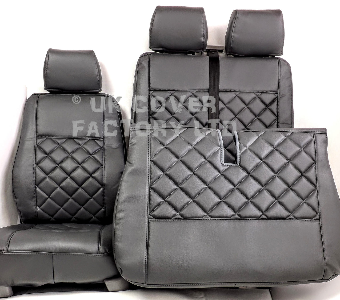 Van Seat Covers For VW Transporter Made Charcoal Grey 11A21 Grey
