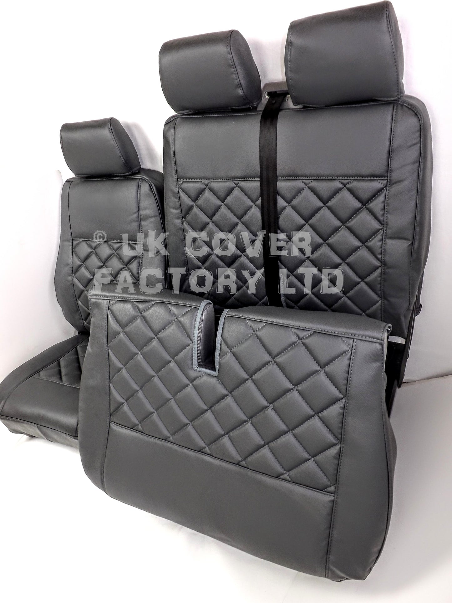 Van Seat Covers For VW Transporter Made Charcoal Grey 11A21 Grey