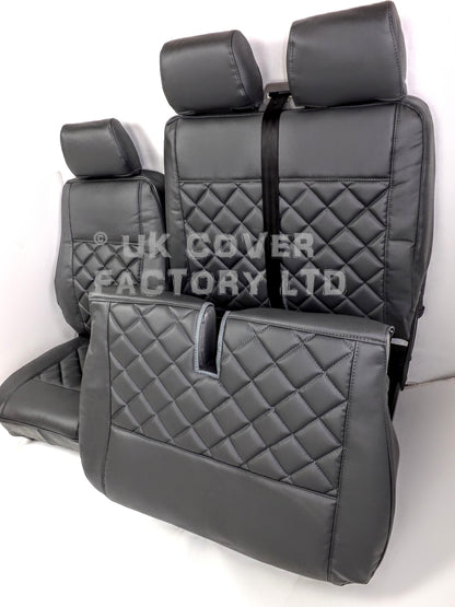 Van Seat Covers For VW Transporter Made Charcoal Grey 11A21 Grey