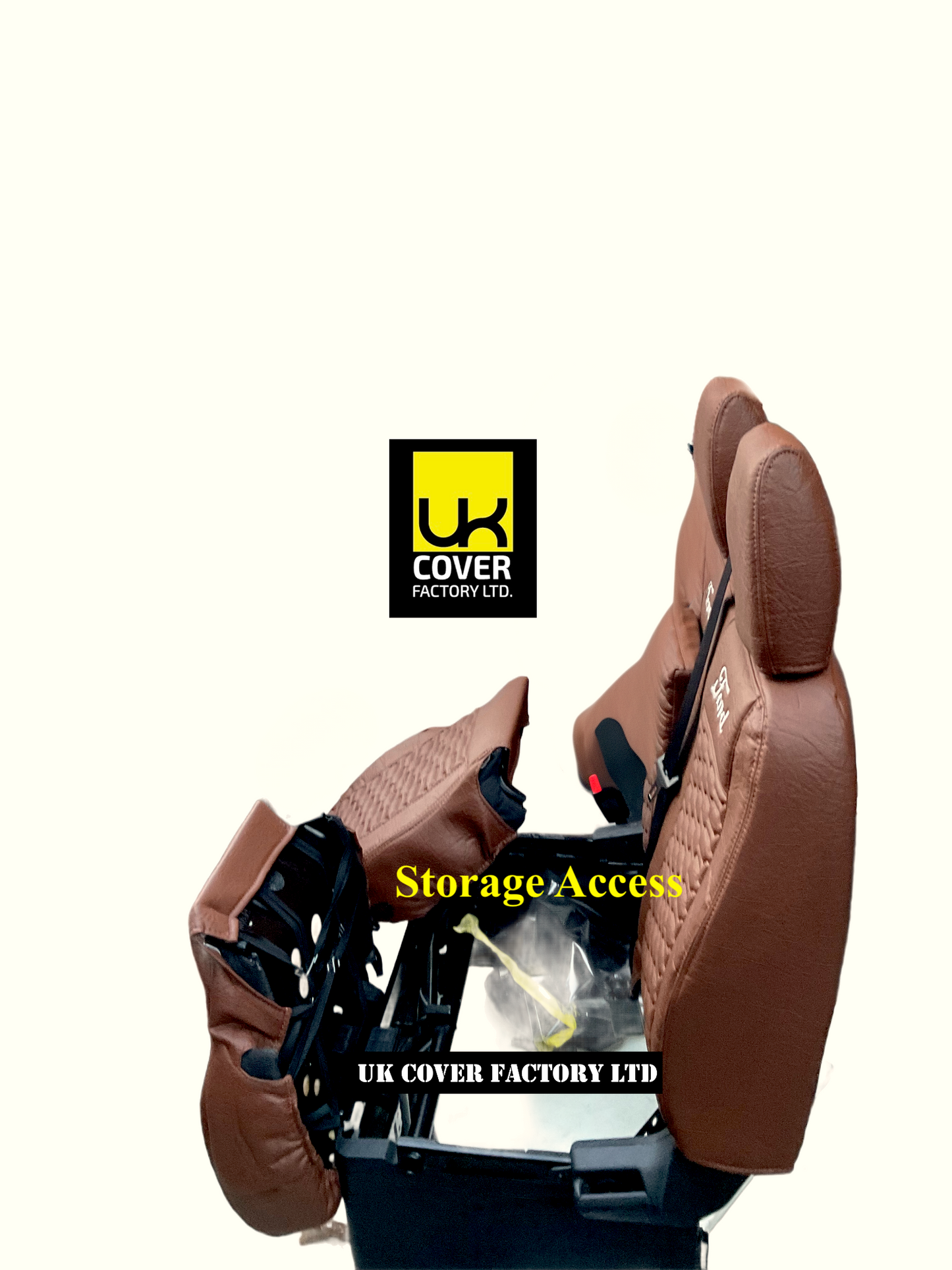 Van Seat Covers For Transit Custom/MK8 Made with Ford Transit 11A9FD© Brown