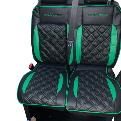 Van Seat Covers For Transit Custom/MK8 Made with Transit 11A28T Green