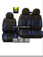 Van Seat Covers For Transit MK6/MK7 Made with Ford Letters 11A24FDRS Blue Side Inserts (Copy)
