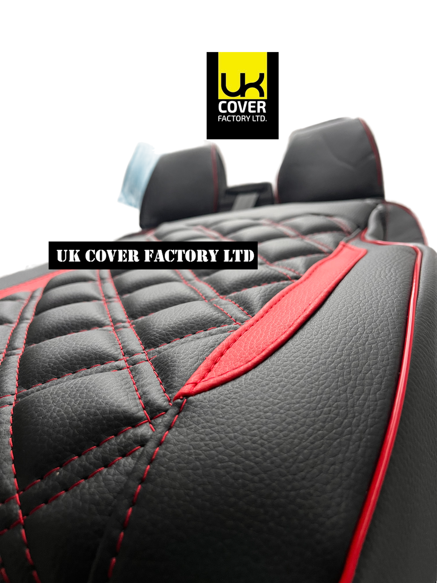 Ready Stock Van Seat Covers For Transit Custom/MK8 Made with Ford Transit 11A23FDRS RED