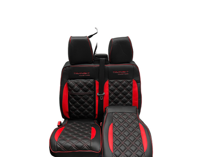 Ready Stock Van Seat Covers For Transit Custom/MK8 Made with Ford Transit 11A23FDRS RED