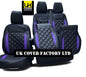 Van Seat Covers For Transit Custom/MK8 Double  Made with Transit Custom 1A33TC Purple