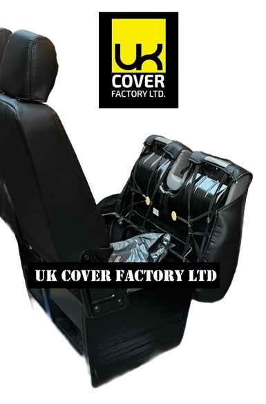 Van Seat Covers For VW TransporterT5/T6 with Logo 11A2RT Red