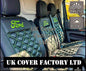 Van Seat Covers For Transit MK6/MK7 Made with Ford Letters 11A8FD Limegreen