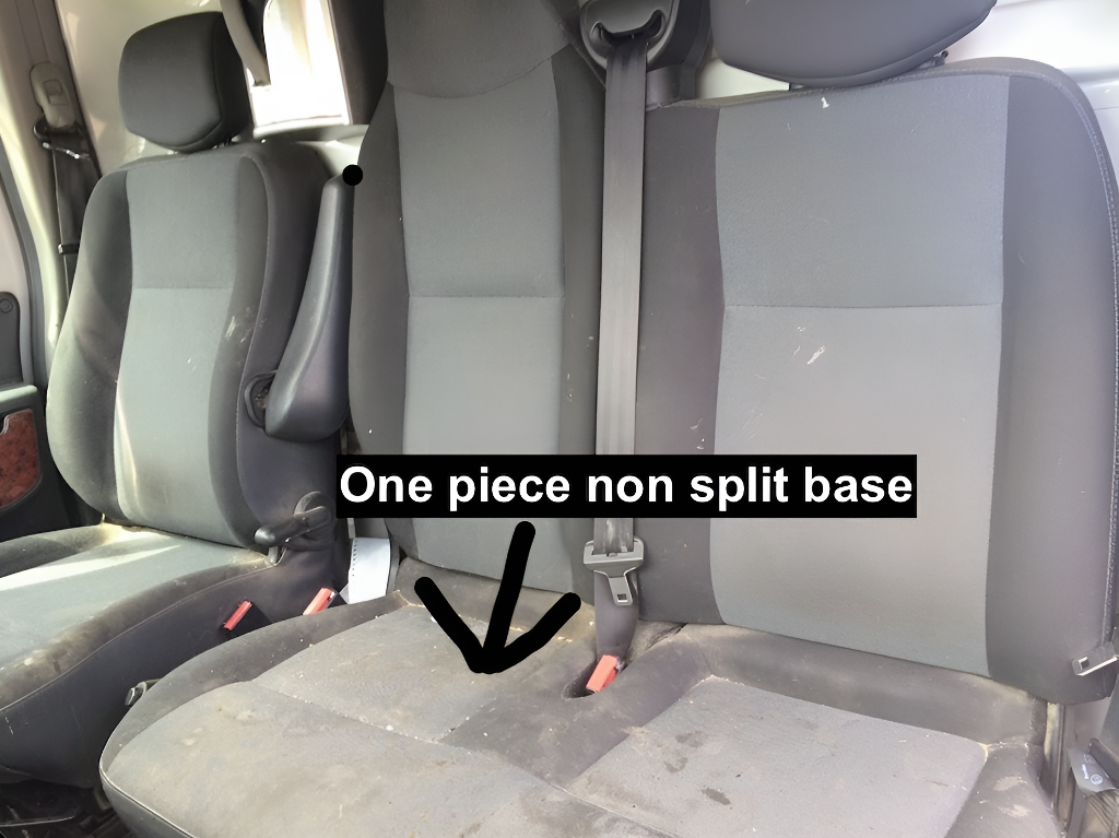 Van Seat Covers For Renault Master No Logo 11A4 Blue Stitch