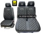 Van Seat Covers For VW Transporter Made with Transporter  Logo 11A5VW Black Edition