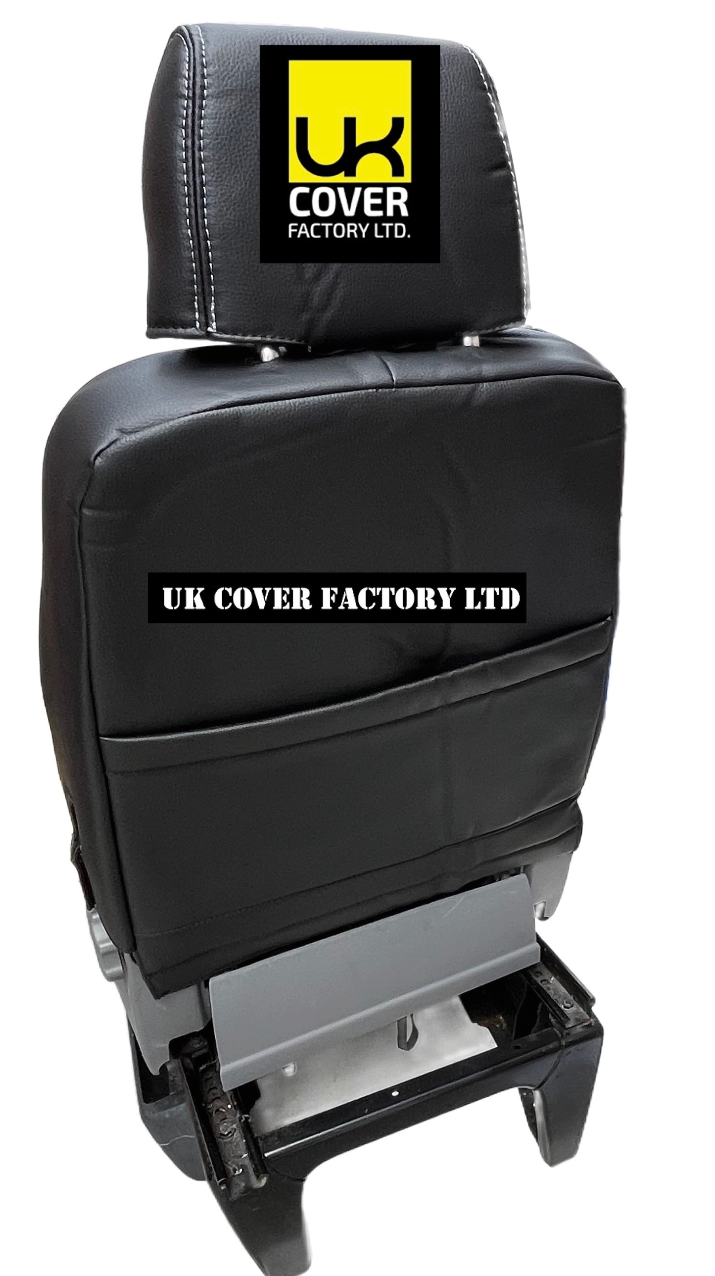 Van Seat Covers For VW Transporter Made with Transporter  Logo 11A5VW Black Edition