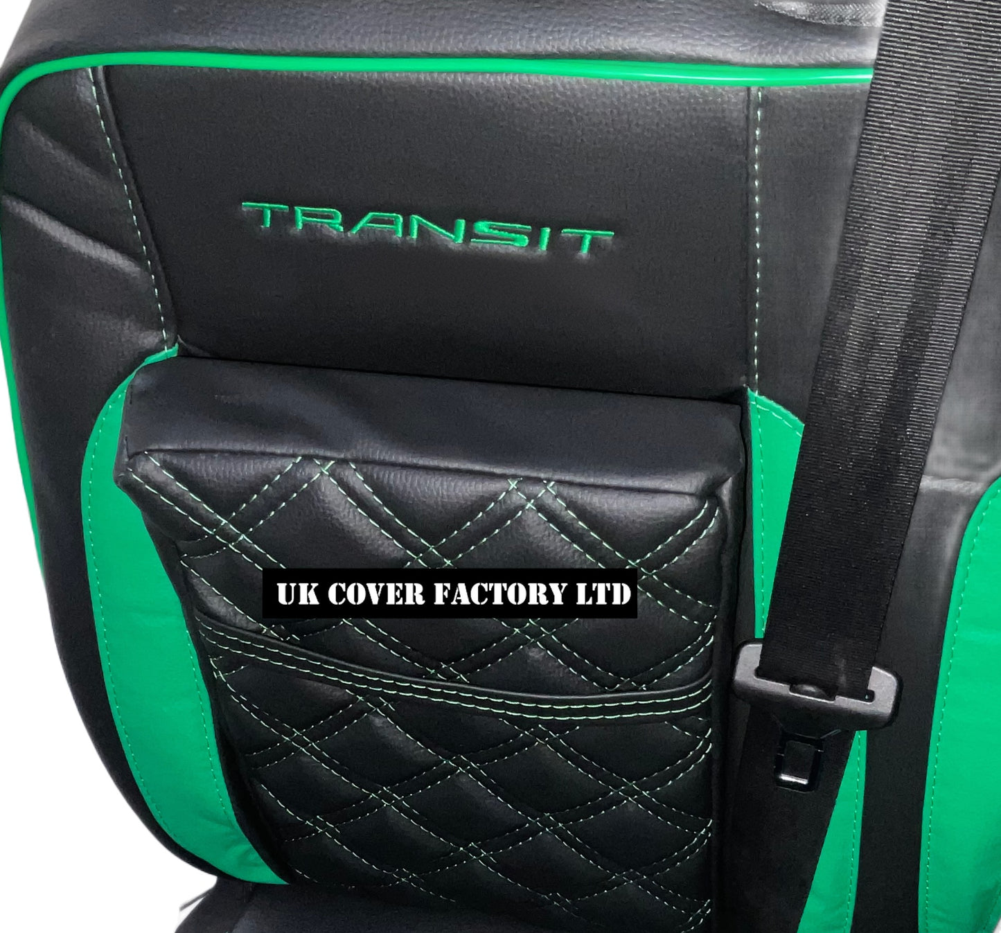 Van Seat Covers For Transit Custom/MK8 Made with Transit 11A28T Green