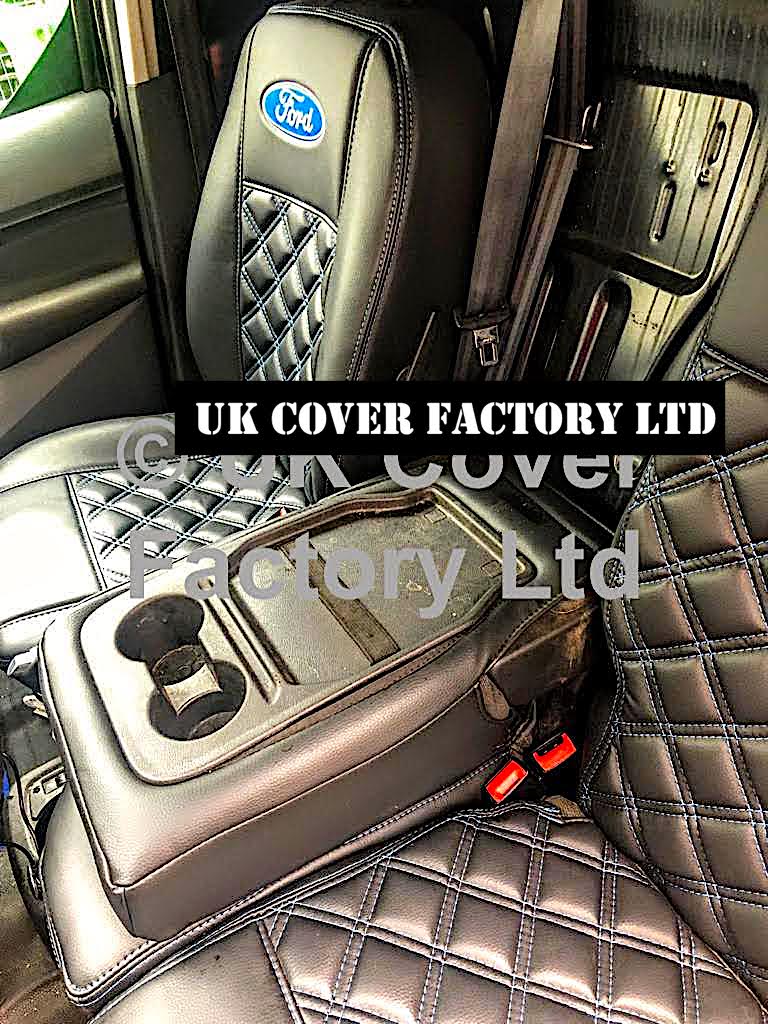Van Seat Covers For Ford Transit Connect Made with Logo 11A4FD© Blue