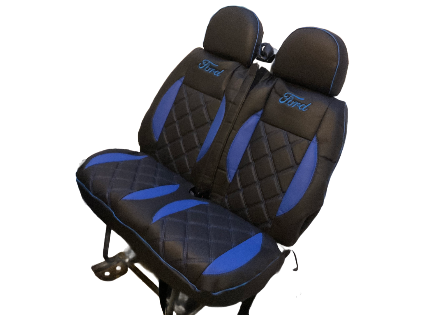 Van Seat Covers For Transit MK6/MK7 Made with Ford Letters 11A24FDRS Blue Side Inserts (Copy)