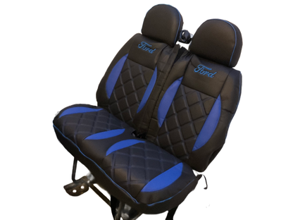 Van Seat Covers For Transit MK6/MK7 Made with Ford Letters 11A24FDRS Blue Side Inserts (Copy)