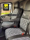 Van Seat Covers For Renault Trafic Made with Logo 11A2RSP Black & Grey