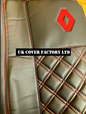 Van Seat Covers For Renault Trafic Made with Logo 11A3RN© Red