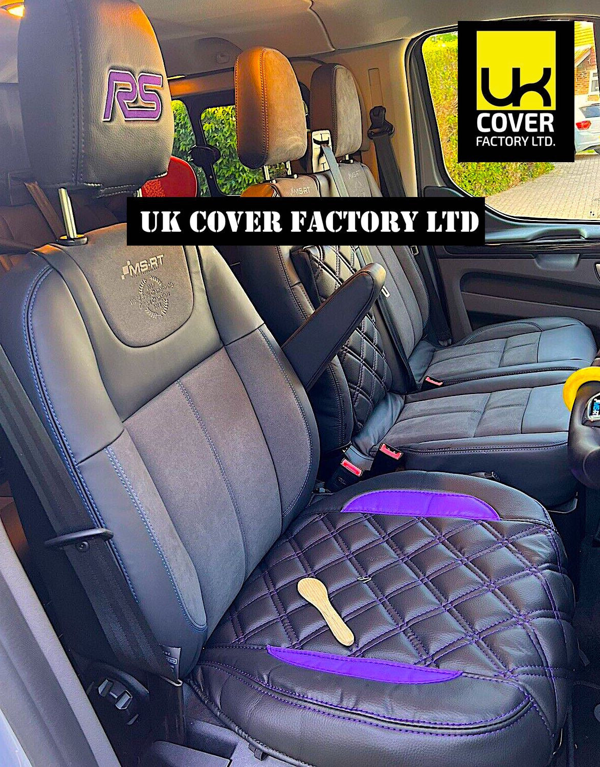 Van Seat Covers For Transit Custom/MK8 Made with Transit Custom 11A33RS Purple