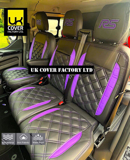 Van Seat Covers For Transit Custom/MK8 Made with Transit Custom 11A33RS Purple