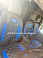 Van Seat Covers For Ford Transit MK6/MK7 Made with Logo 11A24FD© Blue