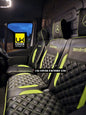 Van Seat Covers For Mercedes Sprinter Made with Dual Logo 11A28MER©MB Lime Green