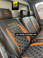 Van Seat Covers For Mercedes Sprinter Made with Dual Logo 11A29MER©MB Orange