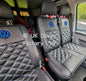 Van Seat Covers For VW Transporter Made with Logo 11A4VW Blue